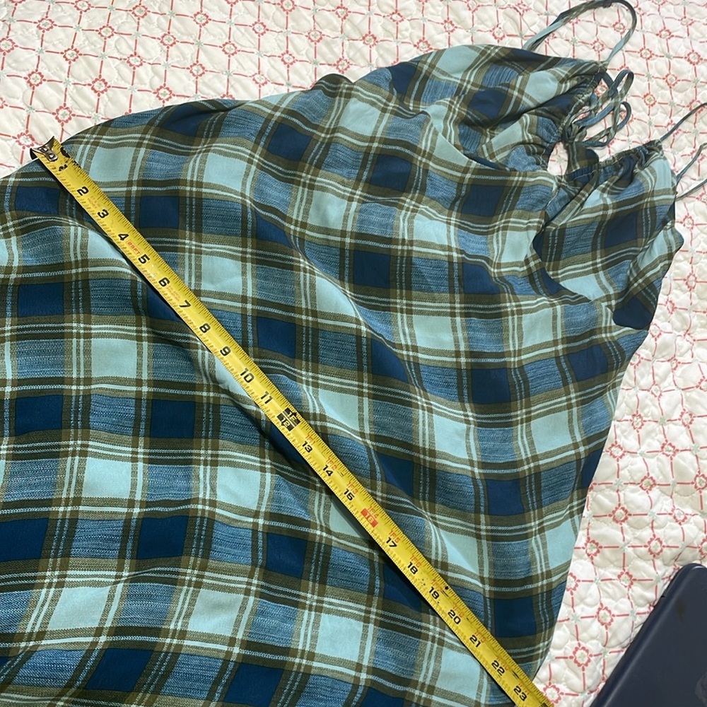 Bias cut plaid slip dress - Picture 9 of 10